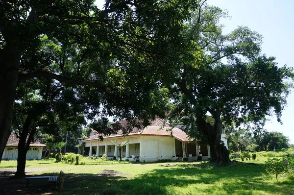 Edifício Colonial Holandês Localizado Área Fábrica Cana Açúcar Demas Distrito Fotografia De Stock