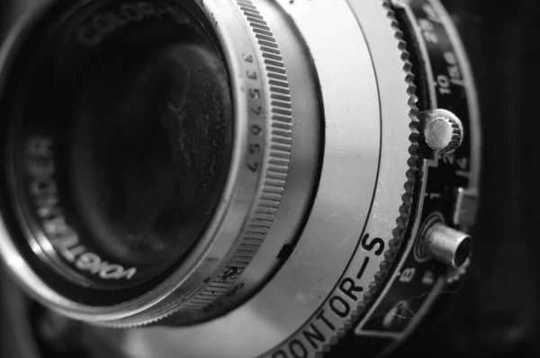 Eski Kameranın Bir Parçası Aynı Zamanda Eski Kamera Kullanıcılarına Rahatlık — Stok fotoğraf