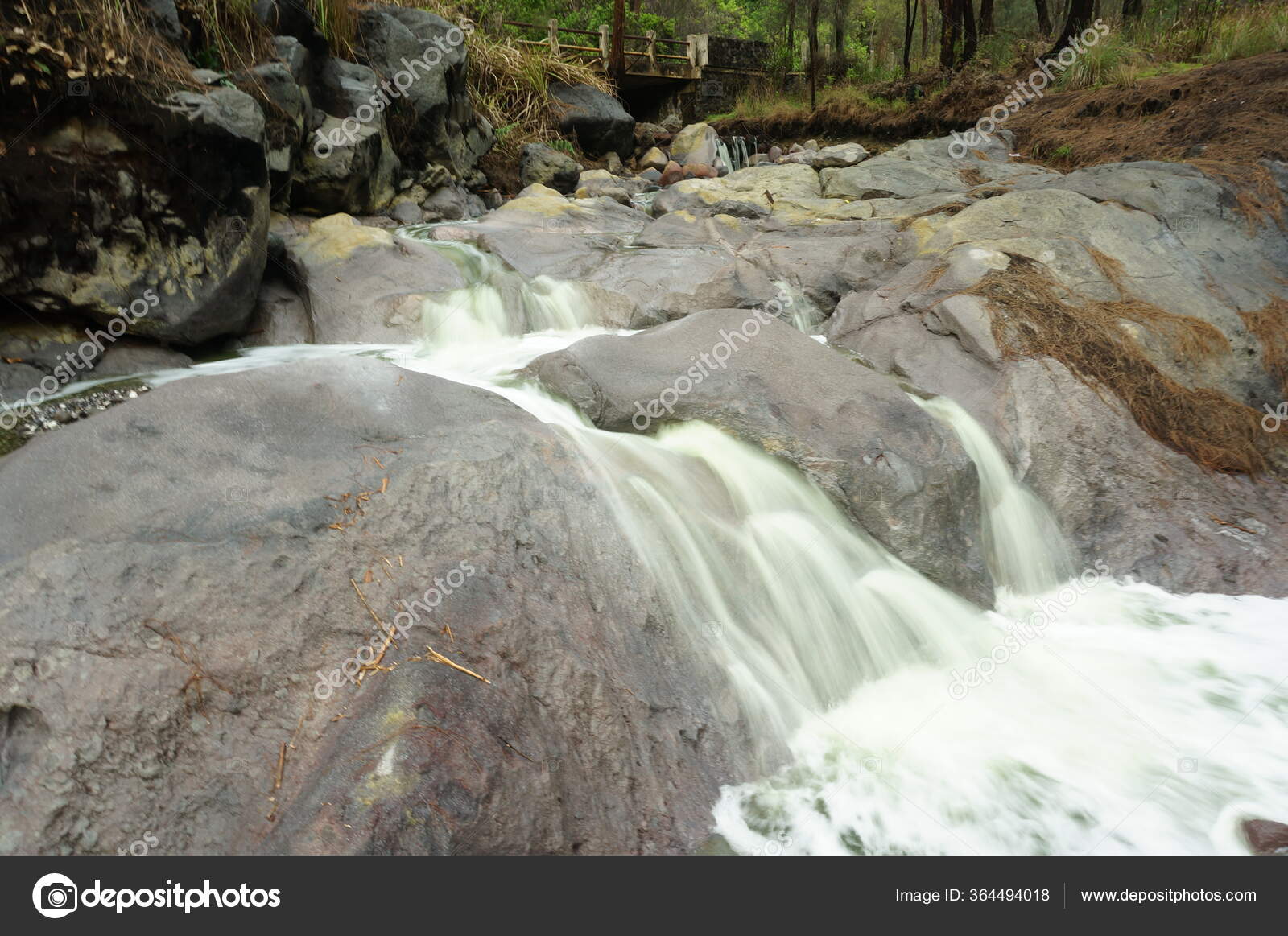 Kalipait River River Contains Sulfur Originates Ijen Crater Water Flow
