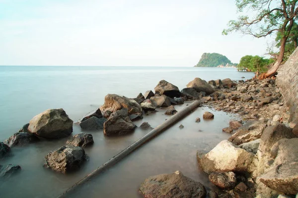 Matahari Terbenam Dan Matahari Terbit Adalah Keindahan Alam Yang Pada — Stok Foto