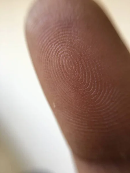 Parmak izi makro görünümü, başparmak makro fotoğraf, başparmak izi.