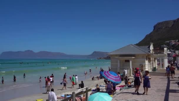 Muizenberg Beach, Città del Capo, Sud Africa — Video Stock