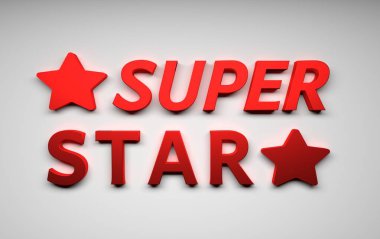 Kırmızı kelimeler Ben iki kırmızı yıldızlı süper starım