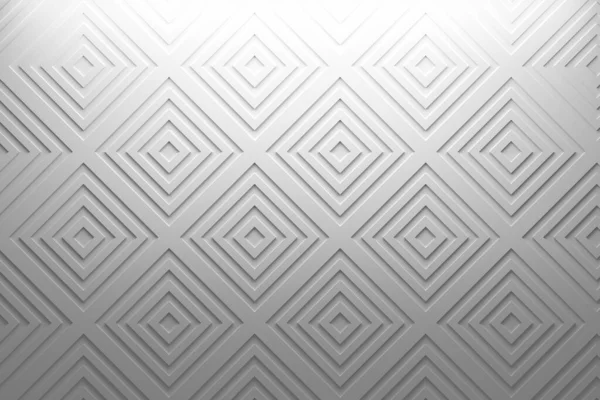 Kare ile basit hassas geometrik beyaz desen — Stok fotoğraf