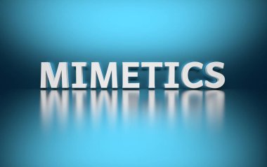 Mavi arka planda tek kelimelik taklitler