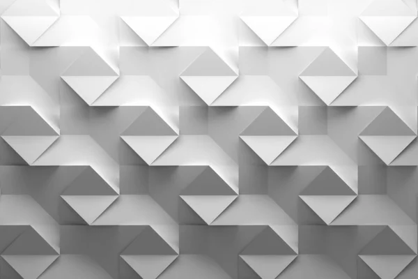 Modello bianco con quadrati ripiegati — Foto Stock