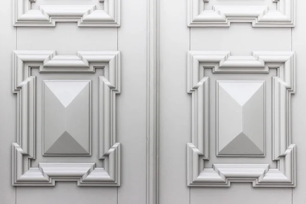 Ξύλινες Πόρτες Διακοσμητικά Στοιχεία Γκρι Χρώμα — Φωτογραφία Αρχείου