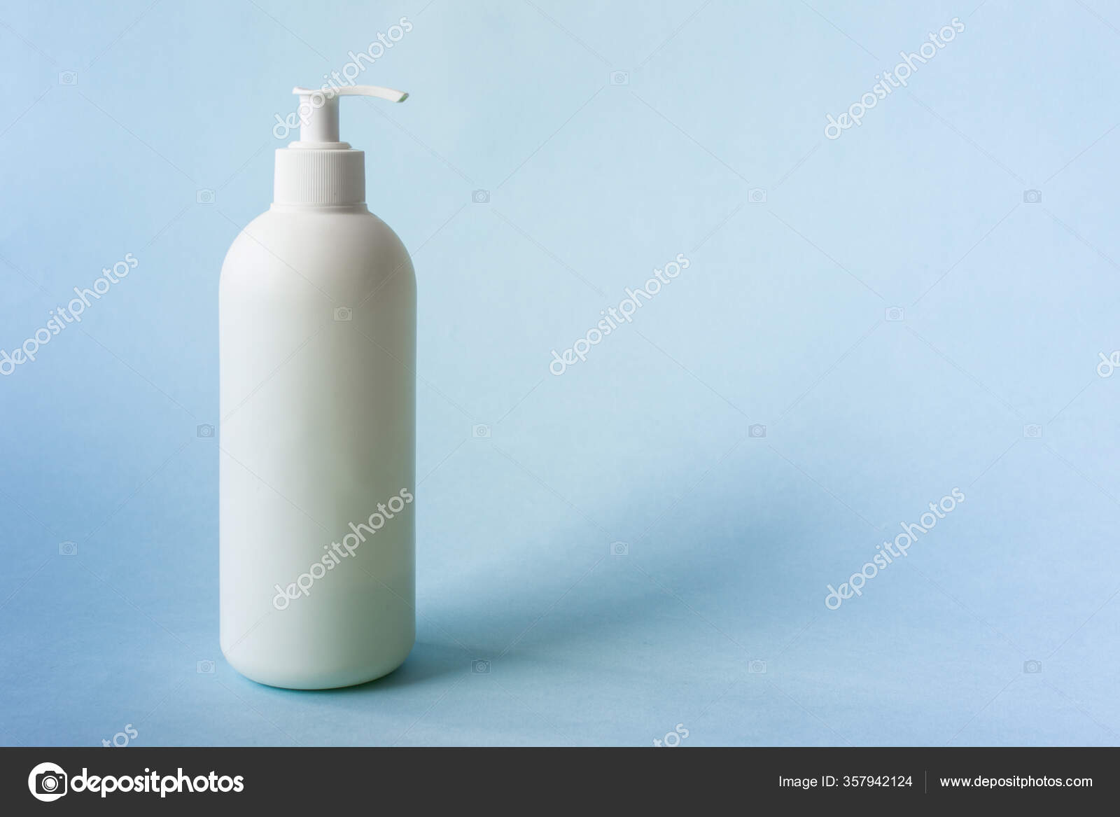Download Mockup White Plastic Soap Cream Bottle Blue Background Photo Copy Stock Photo Image By C Dariaren 357942124