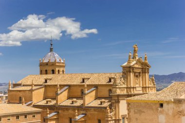 Aerial view of the San Patricio church in Lorca clipart