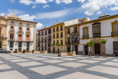 Plaza Espana square in the historic center of Lorca clipart