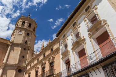 Tower of the San Patricio Collegiate church in Lorca clipart