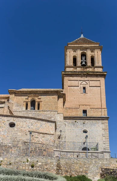 A Santa Maria templom harangtornya Alcaudete városában — Stock Fotó