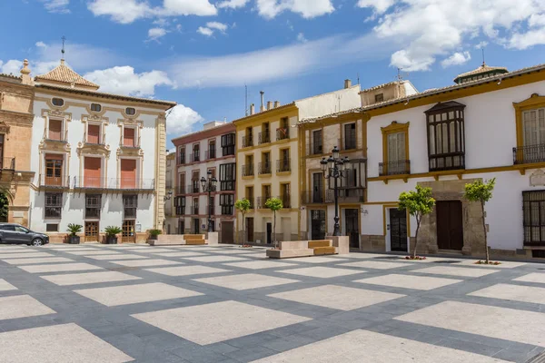 Lorca 'nın tarihi merkezinde Espana Meydanı — Stok fotoğraf