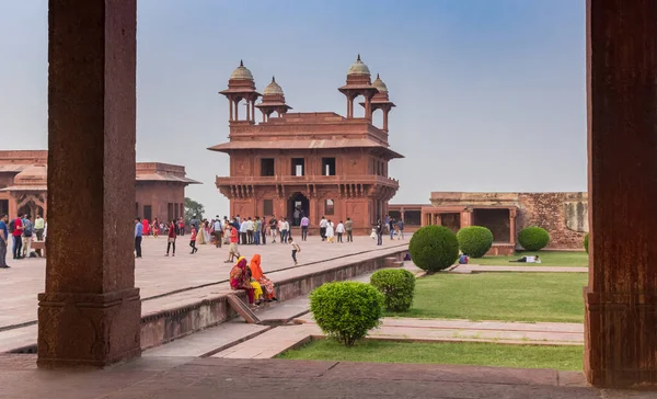 Historyczna architektura miasta duchów Fatehpur Sikri w Agrze — Zdjęcie stockowe