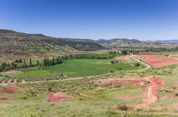 View over the landscape of Castilla-La Mancha — Stock Photo, Image