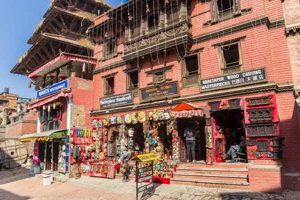 Bhaktapur纪念品店的商品 — 图库照片