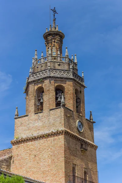 Věž kostela Santa Maria La Mayor v Rondě — Stock fotografie