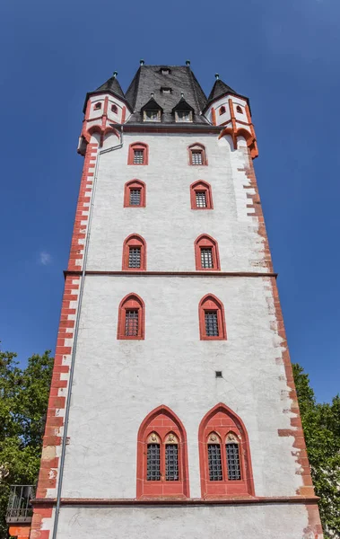 Histórica Torre Holzturm Centro Maguncia Alemania — Foto de Stock