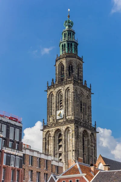 Torre Histórica Iglesia Martini Groningen Países Bajos —  Fotos de Stock
