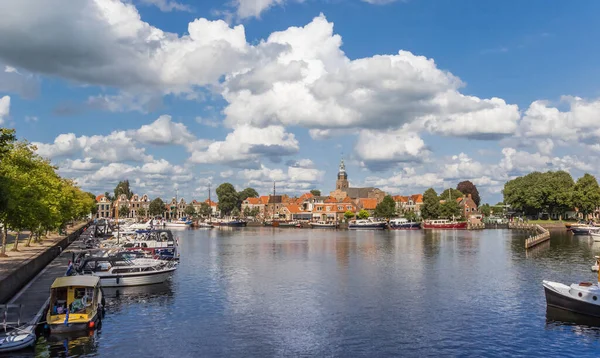 Blick Über Den Hafen Des Historischen Dorfes Blokzijl Niederlande — Stockfoto