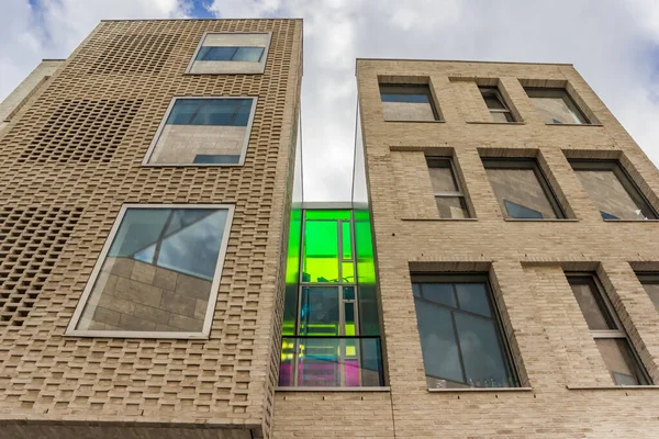 Modern Apartment Building Historic Ceter Groningen Netherlands — Stock Photo, Image