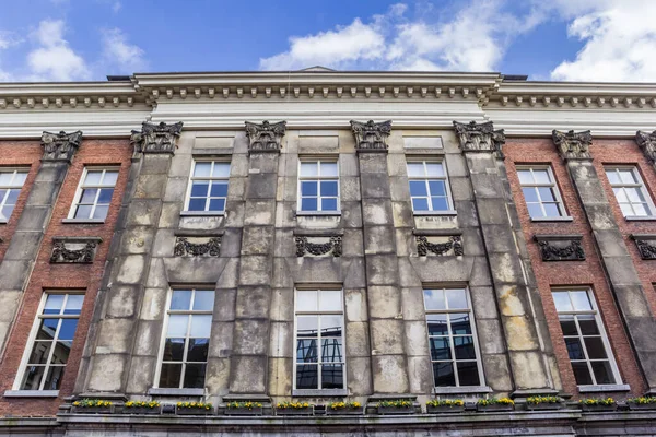 Fassade Des Historischen Rathauses Von Groningen Niederlande — Stockfoto