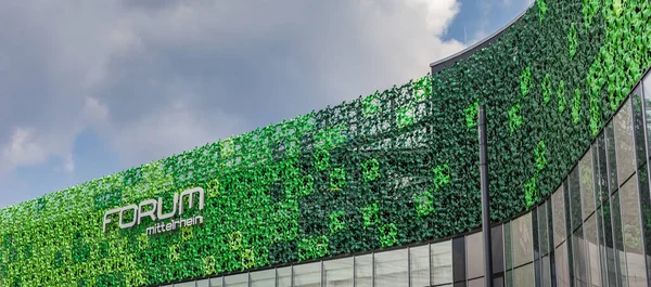 Panorama Fachada Del Centro Comercial Forum Mittelrhein Koblenz Alemania — Foto de Stock