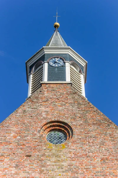 Turm Der Historischen Stefanuskirche Holwierde Niederlande — Stockfoto