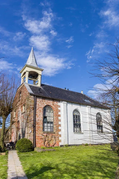 Chemin Menant Petite Église Jukwerd Pays Bas — Photo