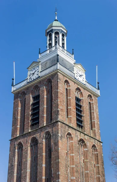 Toren Van Historische Maria Kerk Meppel Nederland — Stockfoto