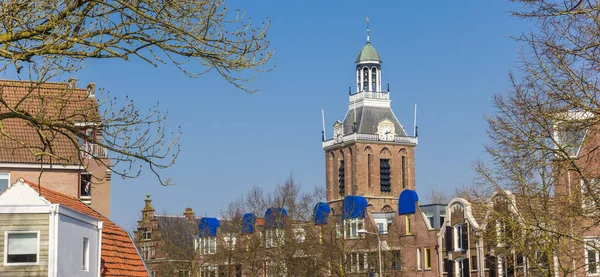 Blick Auf Den Historischen Kirchturm Meppel Niederlande — Stockfoto