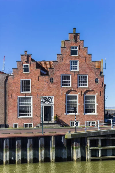 Historisches Haus Mit Treppengiebel Harlingen Niederlande — Stockfoto