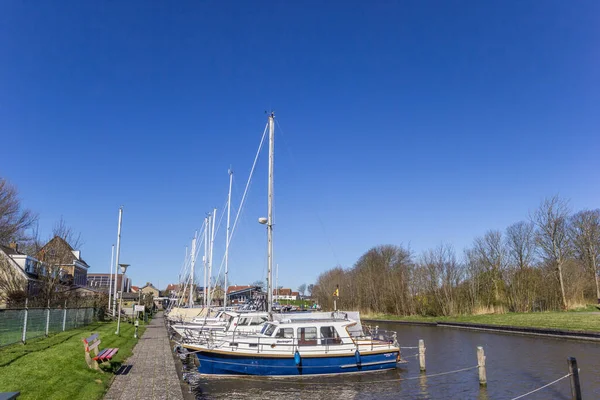 Modern Sailing Yachts Harbor Harlingen Netherlands — Stock Photo, Image