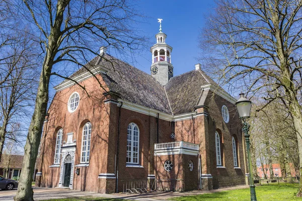 Zabytkowy Kościół Miejscowości Oostwold Holandia — Zdjęcie stockowe