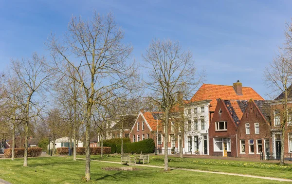 Park Voor Oude Huizen Nieuweschans Nederland — Stockfoto