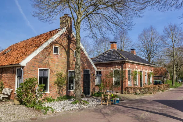 Historische Huizen Het Centrum Van Oudeschans Nederland — Stockfoto