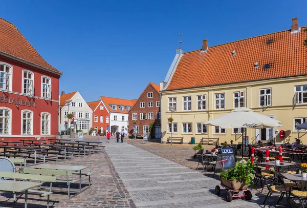 Plaza Histórica Ciudad Centro Tonder Dinamarca —  Fotos de Stock