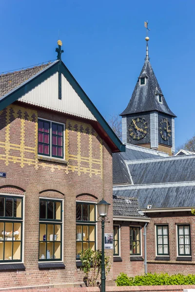 Wieża Dawnego Ratusza Urk Holandia — Zdjęcie stockowe