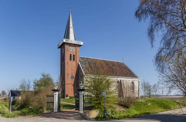 Historiska Kyrkan Saaxumhuizen Byn Groningen Nederländerna — Stockfoto