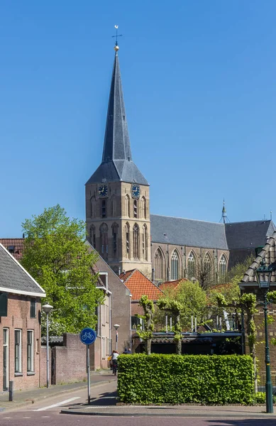 Історична Церква Бовенкерк Центрі Кампена Нідерланди — стокове фото