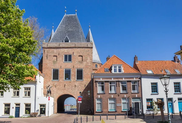 Historische Stadspoort Koornmarktspoort Kampen Nederland — Stockfoto