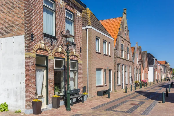 Historische Huizen Centrale Straat Van Kuinre Nederland — Stockfoto