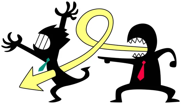 Bir işadamı tarafından kelimelerin şiddet zarar