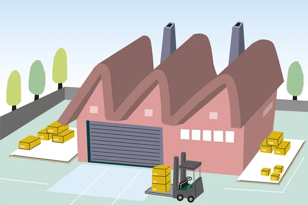 Sis ve atık sıvı üreten fabrika