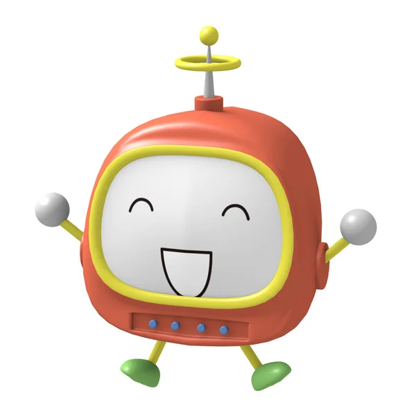 Eski televizyon sevimli karakterler gülüyor