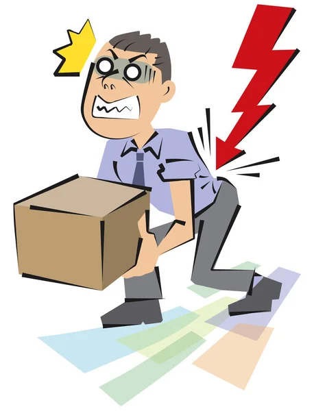 Düşük sırt ağrısı muzdarip bir işadamı