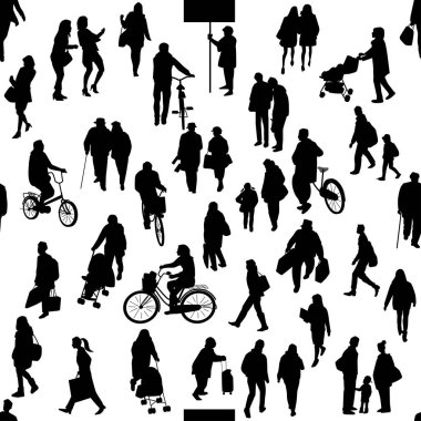 Şehrin çeşitli insanlar