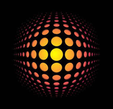 Karanlıkta turuncu doku