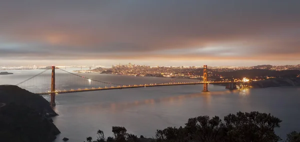 Transition du pont Sunrise Golden Gate — Photo