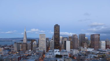 San Francisco manzarası alacakaranlık